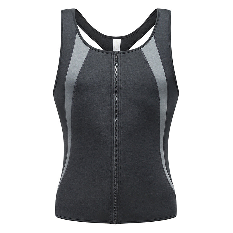🔥Summer Hot Sale 50% OFF💥Men's Workout Zipper Body Shaper Tank Top
