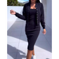 💥2025 New Arrive - 49% OFF💥Spaghetti Strap Bodycon Dress & Jacket Set