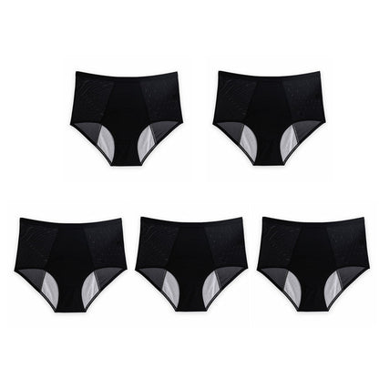 Plus Size High Waist Leak Proof Ice Silk Panties