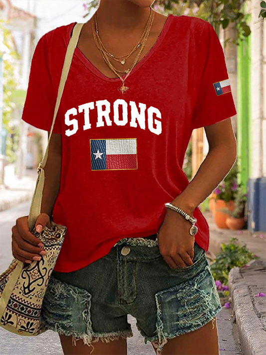 Women's Texas Strong Print T-Shirt