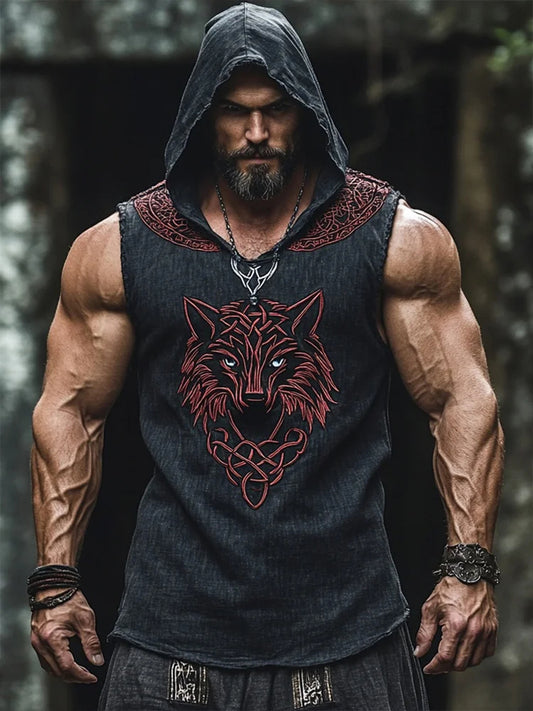 Men's Viking hooded vest