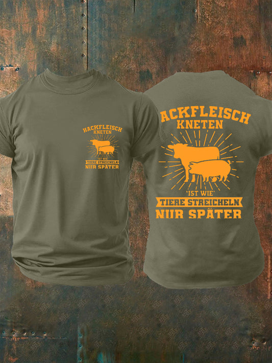 Men's Hackfleisch Kneten Tiere Tee