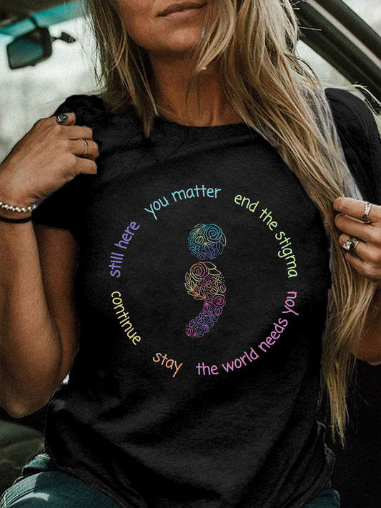 Women's Suicide Prevention Awareness Short Sleeve T-Shirt