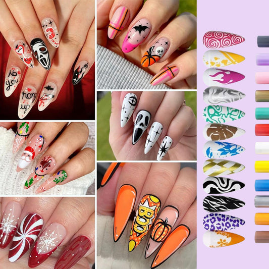 🎁12 Colors Nail Art Pens Set