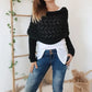 Women’s Cut-out Knitted Shawl with Double Sleeves