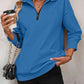 🔥Last Day Sale 49%🔥Womens Zip-Up Dropped Shoulder Sweatshirt
