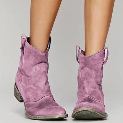⏳HOT SALE 49% off💥Comfortable women's ankle boots made of synthetic suede