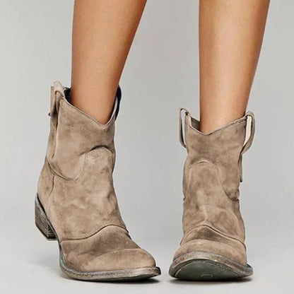 ⏳HOT SALE 49% off💥Comfortable women's ankle boots made of synthetic suede