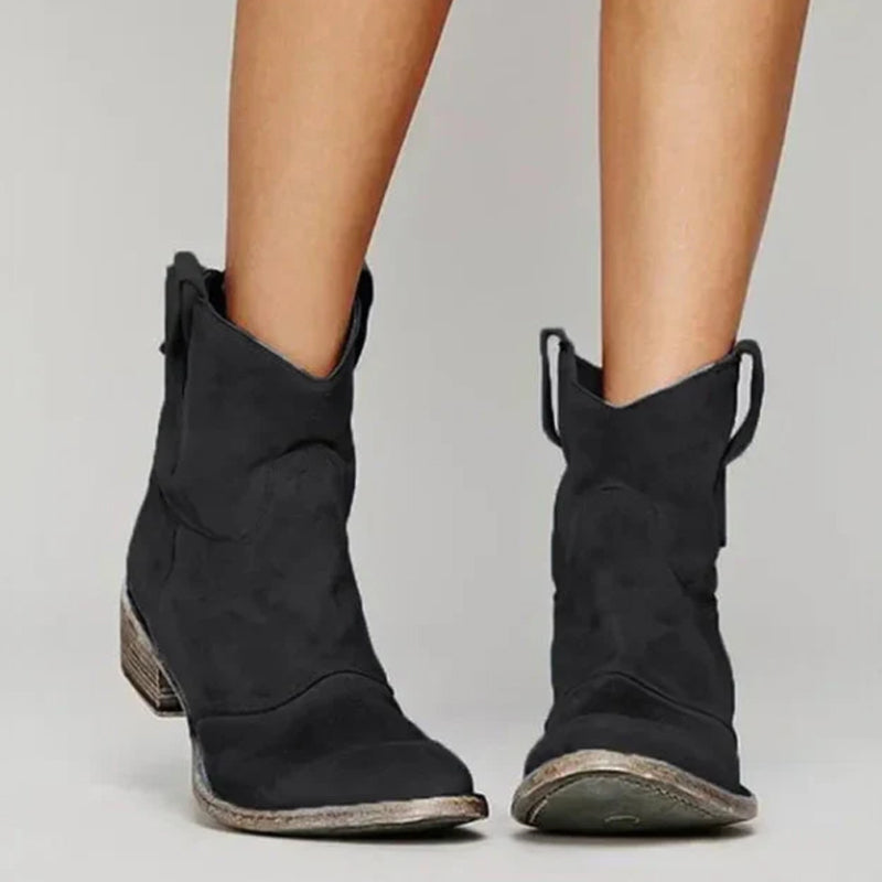 ⏳HOT SALE 49% off💥Comfortable women's ankle boots made of synthetic suede