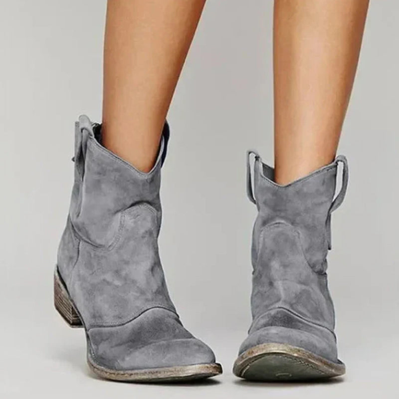 ⏳HOT SALE 49% off💥Comfortable women's ankle boots made of synthetic suede