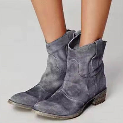 ⏳HOT SALE 49% off💥Comfortable women's ankle boots made of synthetic suede