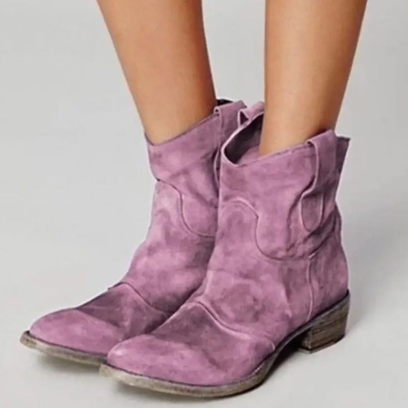 ⏳HOT SALE 49% off💥Comfortable women's ankle boots made of synthetic suede