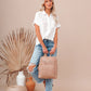 Women's Trendy Short Sleeve Loose Fit Shirt with Pocket