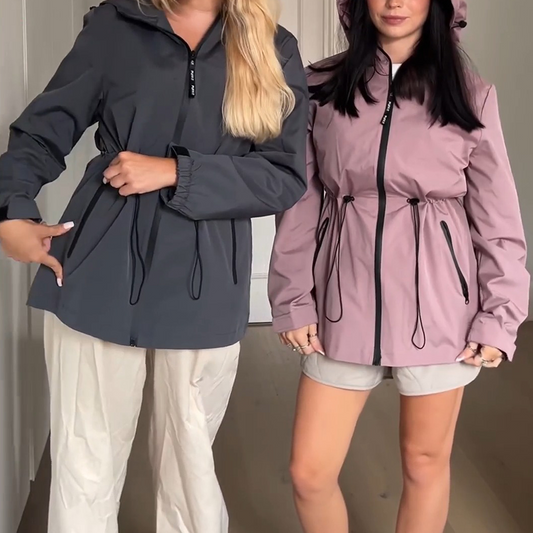 Women's Lightweight Water-repellent Raincoat Jacket