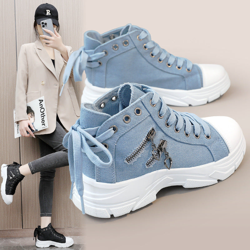 💗LAST DAY - PROMOTION💗Women's Casual Chunky-Soled Canvas Shoes