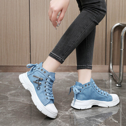 💗LAST DAY - PROMOTION💗Women's Casual Chunky-Soled Canvas Shoes