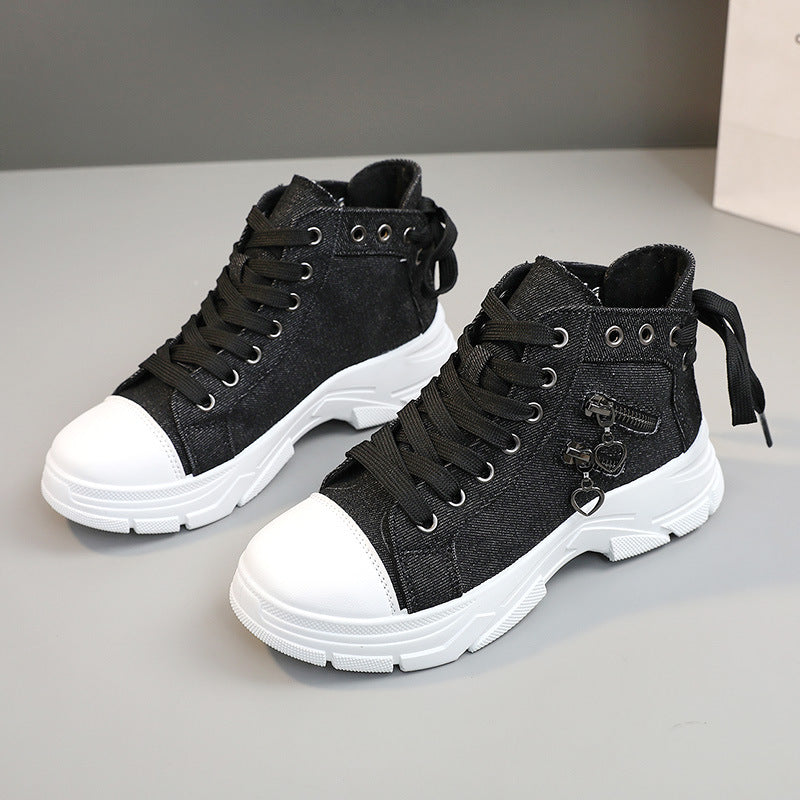 💗LAST DAY - PROMOTION💗Women's Casual Chunky-Soled Canvas Shoes