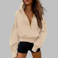 🍂Autumn Promotion 45%💕Women's Hooded Sweatshirt with Half zip
