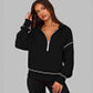 🍂Autumn Promotion 45%💕Women's Hooded Sweatshirt with Half zip