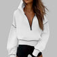 🍂Autumn Promotion 45%💕Women's Hooded Sweatshirt with Half zip