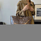 Women's Retro Letters Print Tote Bag