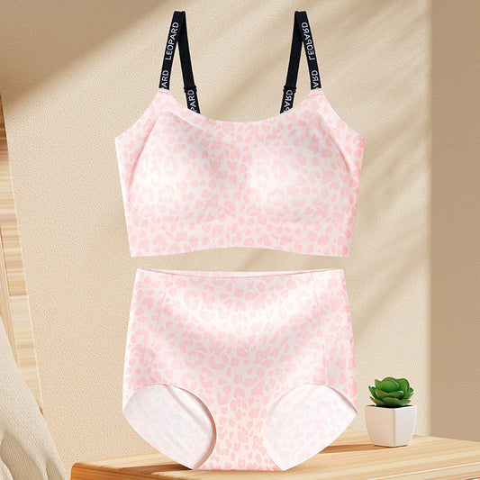 🍂Autumn Promotion 50%💕Women's Seamless Leopard Bra & Panty Set