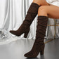 💥New Arrivals Now Hot Selling-Women’s Stylish Solid Color High Heel Boots