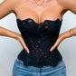 🔥🩱Women's Lace Up Shapewear Tube Top