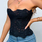 🔥🩱Women's Lace Up Shapewear Tube Top