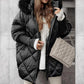 Women’s Fashion Mid-length Parka 🧥✨ – Autumn And Winter Knit Sleeve Patchwork, Flattering Fit for Cold Days