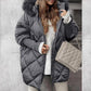 Women’s Fashion Mid-length Parka 🧥✨ – Autumn And Winter Knit Sleeve Patchwork, Flattering Fit for Cold Days