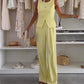 🌸Seasonal Sale: 48% OFF🌸Women's Sleeveless Top and Full-Length Pants Set