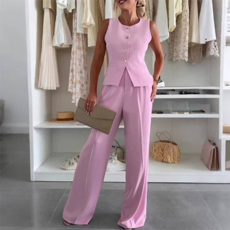 🌸Seasonal Sale: 48% OFF🌸Women's Sleeveless Top and Full-Length Pants Set