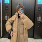 Women's Long Quilted Puffer Hooded Down Coat