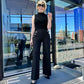 🥰Tummy Control Button Wide Leg Pant