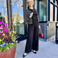 🥰Tummy Control Button Wide Leg Pant