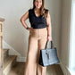 🥰Tummy Control Button Wide Leg Pant