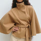 🍁Autumn Special-Sale 50% off - Women's Stand Collar Shawl Coat (with Belt)🧶Chic, Comfortable & Made for Every Occasion