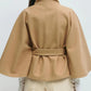 🍁Autumn Special-Sale 50% off - Women's Stand Collar Shawl Coat (with Belt)🧶Chic, Comfortable & Made for Every Occasion