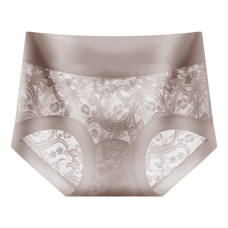 Women's Hygienic Mid-Rise Lace Panties