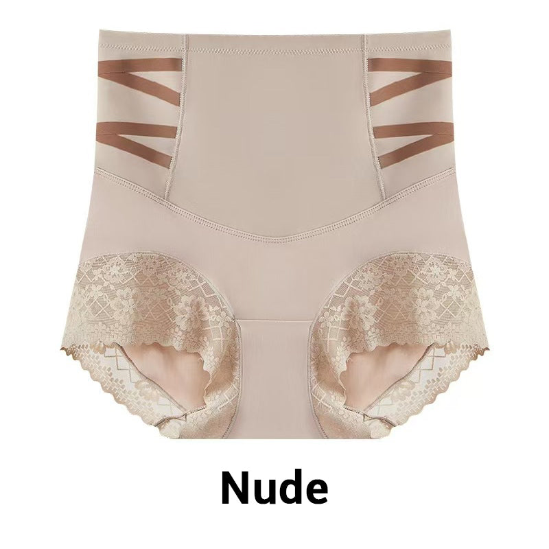 High Waisted Tummy Tuck Lace Shaping Panties
