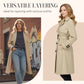Women's Casual Double-Breasted Trench Coat
