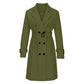 Women's Casual Double-Breasted Trench Coat