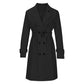 Women's Casual Double-Breasted Trench Coat