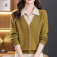 Women’s Elegant Mock Layered Sweater