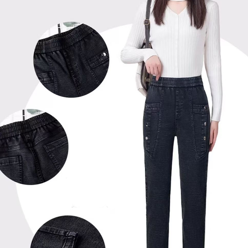 Women's High Waisted Stretch Skinny Jeans with Pockets