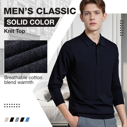 🔥Men’s Classic Solid Color Knit Top|BUY 2 FREE Shipping🔥