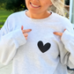 Women's Casual Heart Print Sweatshirt