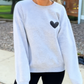 Women's Casual Heart Print Sweatshirt