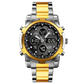 📢📢53% DE RÉDUCTION !! ⏰ Montre Analogique-Numérique Militaire Étanche pour Hommes – 48mm, Multifonction & Bracelet en Acier Inoxydable ! 🕰️💪